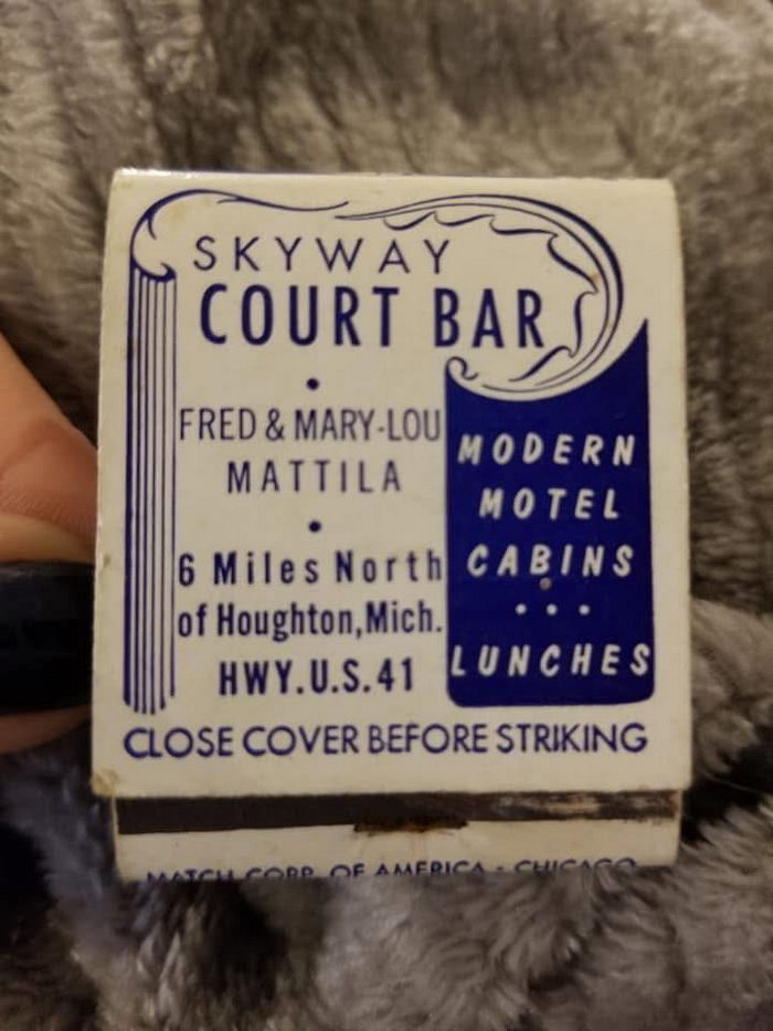 Skyway Court Bar - Matchbook From Suzie Monroe